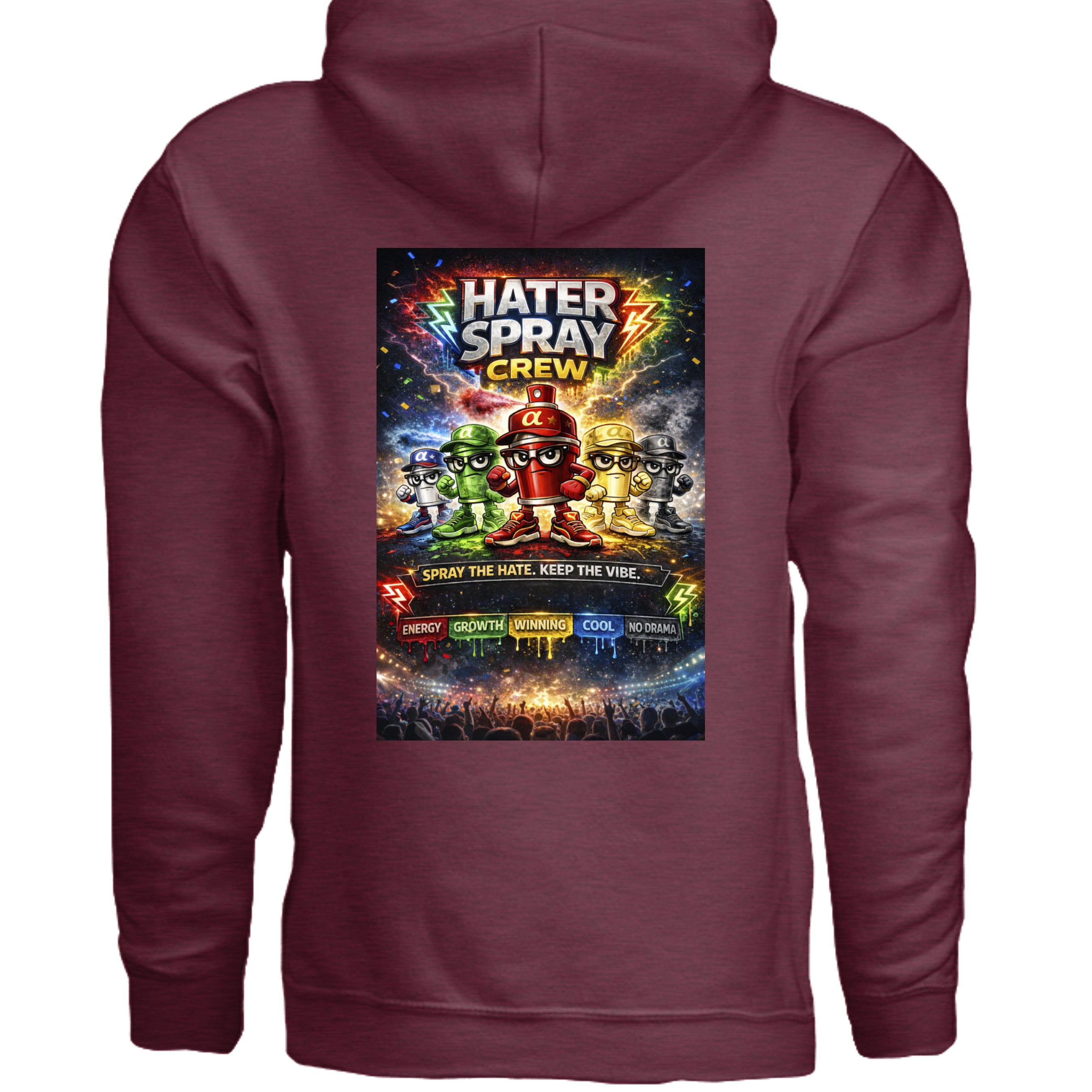 Heather Sport Dark Maroon - G185 - BACK