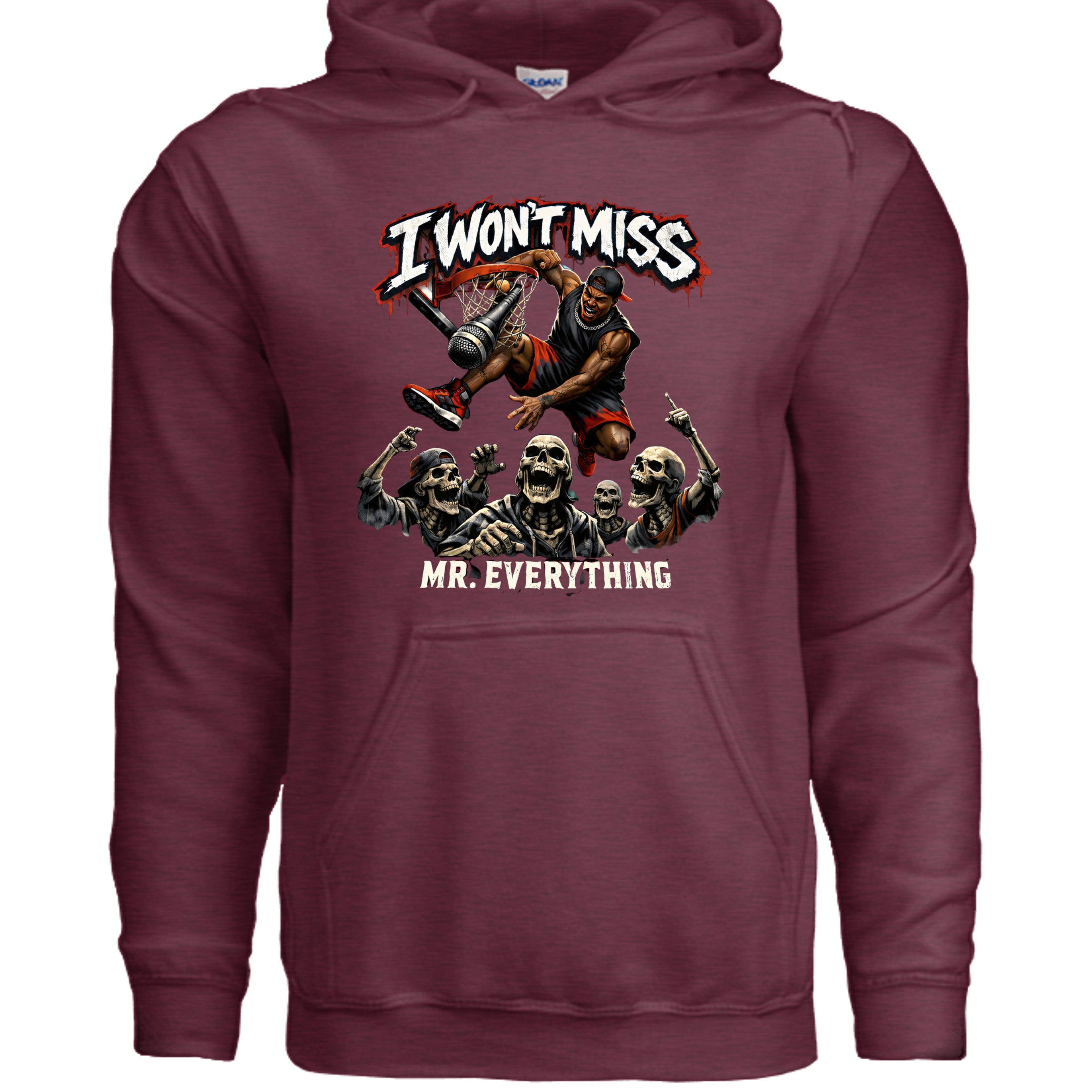 Heather Sport Dark Maroon - G185 - FRONT